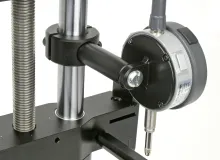 dial gauge bracket showing gauge mounted