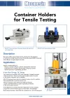 Container holders for tensile testing DS-1107-06-L00