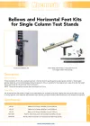 Bellows and Horizontal Feet Kits for Single Column Test Stands DS-1031-01