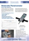 Püskürtme beton Penetrometre veri sayfası (PDF)