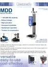MDD Precision-Volante Manual de suporte - Folha de dados