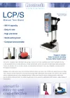 LCP / S Precision-Kol Manuel Sehpa - Veri Sayfası